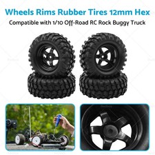Wheels Rims Rubber Tires 12mm