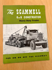 SCAMMELL LORRY / TRUCK BROCHURE - 6 X 6 CONSTRUCTOR HEAVY DUTY TRUCKS