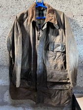 Vintage 70s Barbour Solway Zipper Jacket Mens 40 Brown 1 Crown Waxed