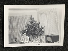 Man With Christmas Tree 1960