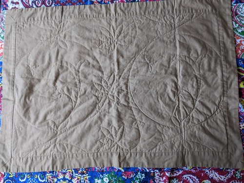 Pair coloroll quilted - , of