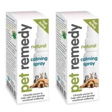 Pet Remedy 2 X 15ml Calming Spray Natural Dog Cat Pets Anxiety Stress Relief  