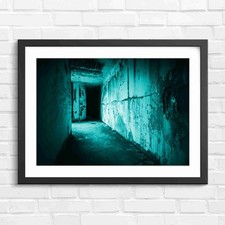 Dark Abandoned Bunker Corridor