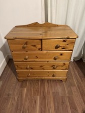 Pine Solid Pine Chest of Drawers Beach Coloured