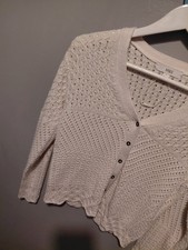 Off white cream cardigan lace