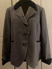 Jack Murphy Wool Blend Grey Blue Tweed  Style Jacket size 18