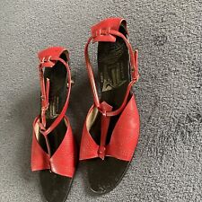 Art Deco Style Vintage Red Shoes