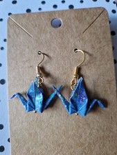 Beautiful Handmade Origami Crane Earrings