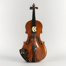 3/4 German Lowendall Violin Stradivarius Copy, Two-Piece Back, Brown Varnish