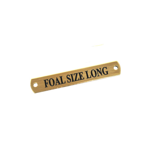 Solid brass engraved nameplate - solid,