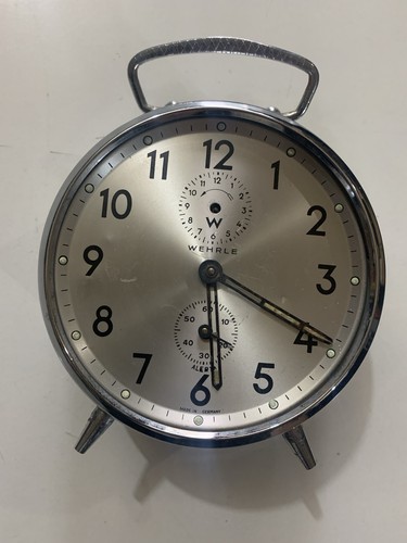 Vintage alarm clock wehrle - alarm,