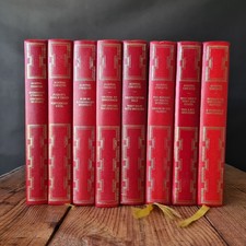 Vintage Agatha Christie Heron Book Bundle x 8, Decorative Faux Leather Bindings