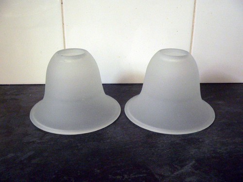 Pair vintage 5cm frosted - pair, of