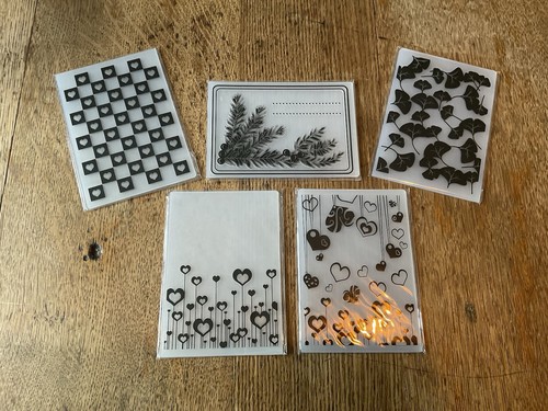 Embossing folders pack 5 - a5, of