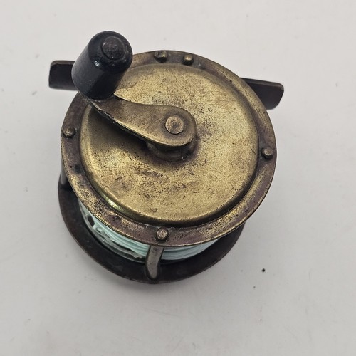 Vintage all brass crank wind