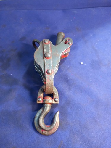 Vintage rope pulley - rope, small