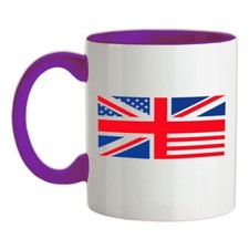 Union Jack US Flag - Ceramic