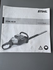 Genuine STIHL Model HS81 HS 81 Hedge Trimmer Clipper Operators Manual Nice Shape
