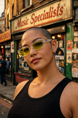 Transparent sunglasses eyewear - transparent,