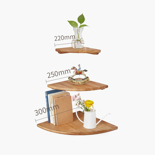 Oak corner shelf - corner,