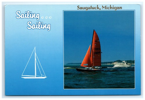 Postcard sailing - sailing,