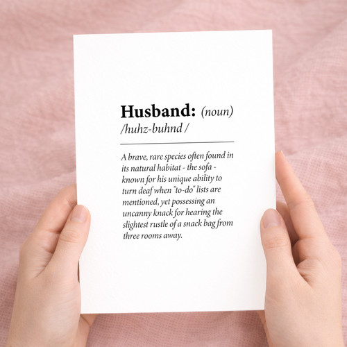 Husband birthday card funny - husband,