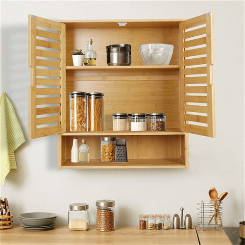 Bamboo bathroom cabinet - xl,