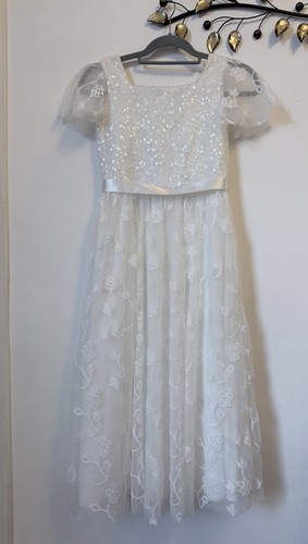 Monsoon girls ivory sequin - girls,