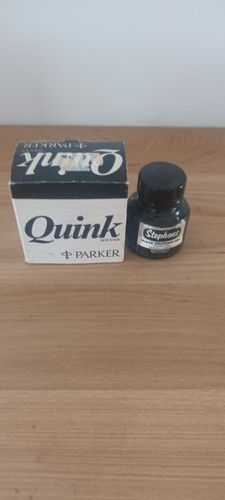 Vintage parker quink ink glass - quink,