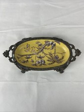Vintage Chinese Hua Rong Tang Zhi Porcelain Enameled Soap Dish