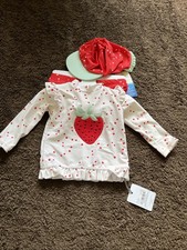 BNWT TU Baby Girls 6-9 Months Red Multi UPF 50+ 3 Piece Swim Set