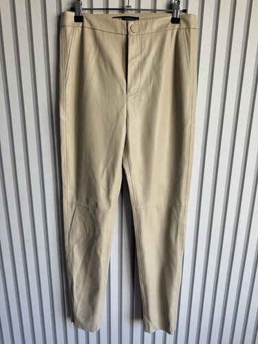 Zara cream faux leather - faux,