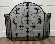 Large Ornate Black Mesh Fire
