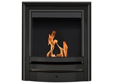 Acantha Vela Bio Ethanol Fire in Black Nickel