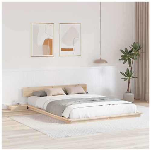 Floor bed frame natural - frame,