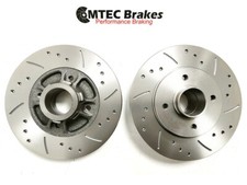 Renault Clio Drilled Grooved Rear Brake Discs 172 182