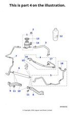 Jaguar Genuine Power Steering Hose Pipe Line Tube Spare Fits X-Type C2S45283