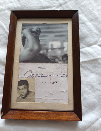 Muhammad ali signed framed - signed,