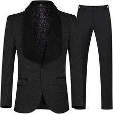 YFFUSHI Men's 3 Piece Suit