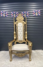 Gold Throne Chair FOR HIRE