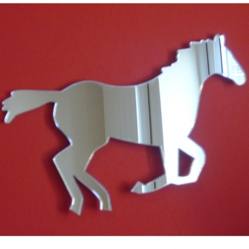 Trotting horse shaped acrylic - horse,