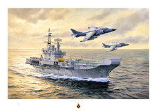 HMS HERMES -  A4 size Fine Art