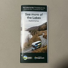 NEW November 2025 Stagecoach Cumbria Lake District Timetable Booklet