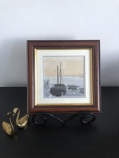 Beautifully Framed Silhouettes Series ‘Safe Harbour’ Completed Cross Stitch 