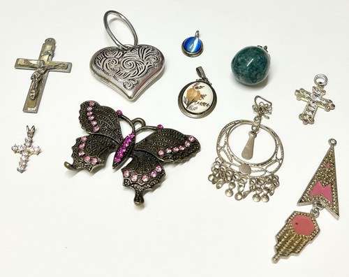 Religious gemstone heart cross - religious,