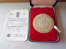SILVER MEDAL TO COMMEMORATE 100 YEARS OF THE FA CUP 1872-1972 FATTORINI & SONS
