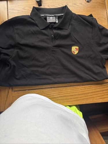 Porsche polo shirt black - black, size