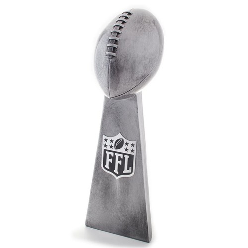Fantasy football trophy silver - fantasy,