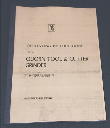 Quorn tool cutter grinder - tool,