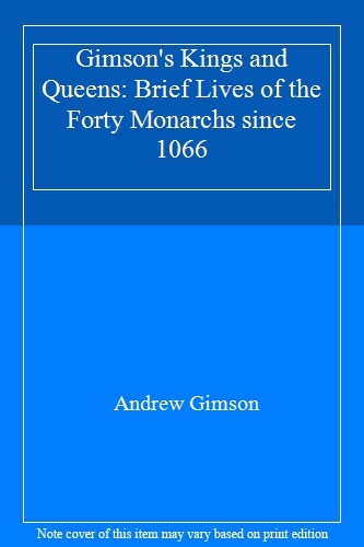 Gimson kings and queens - kings,